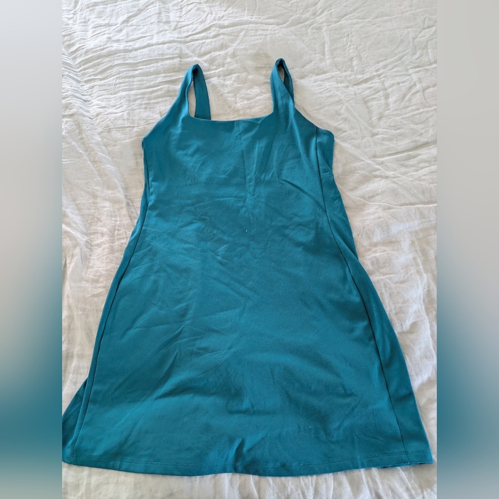 Girlfriend Collective Teal Activewear Dress L